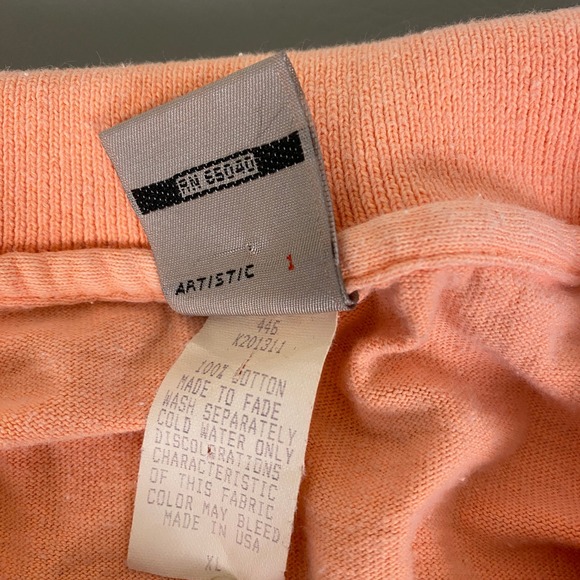 VTG Ocean Pacific OP Polo Shirt Men's XL Orange Embroidered Unique Rare Logo - Picture 5 of 11